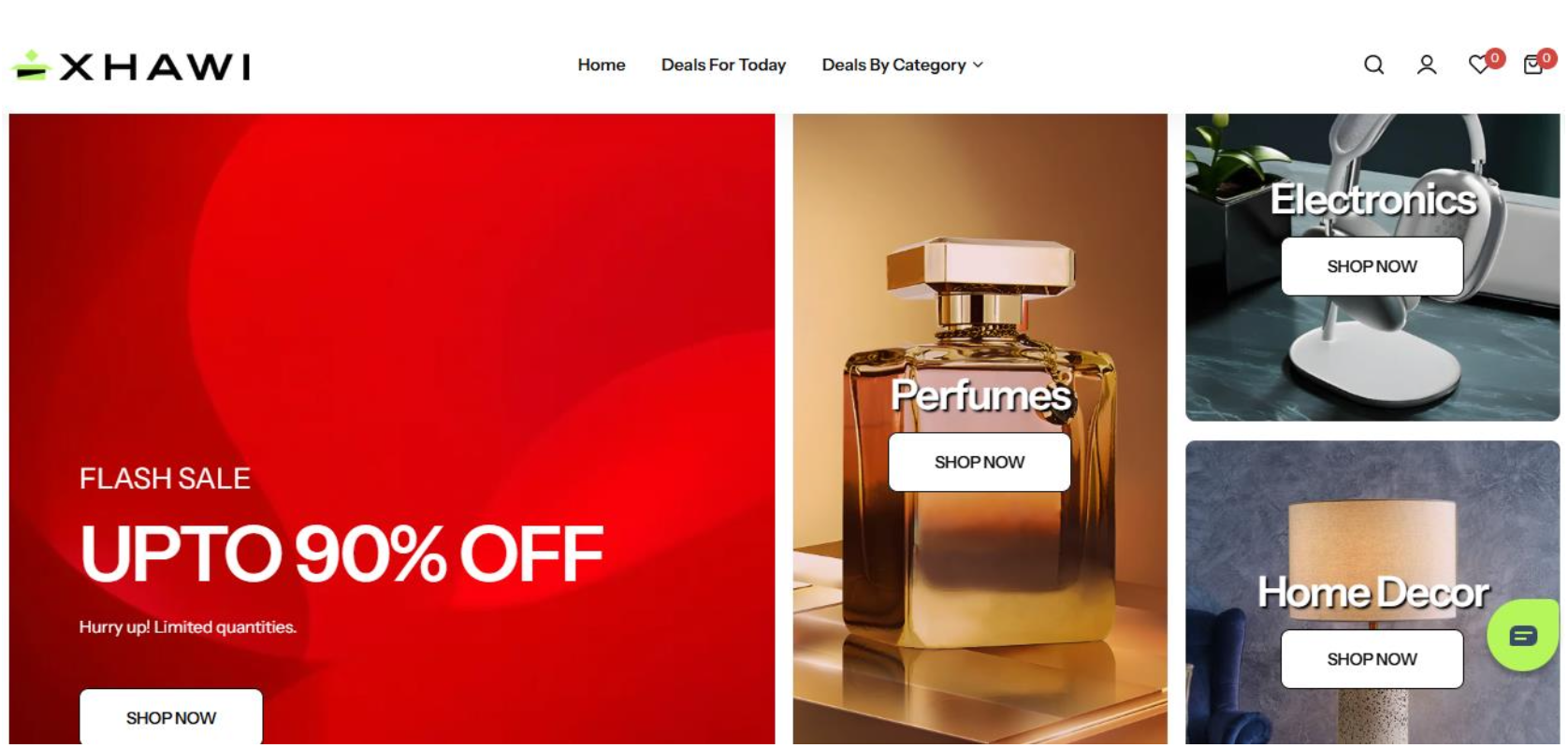 Homepage banners